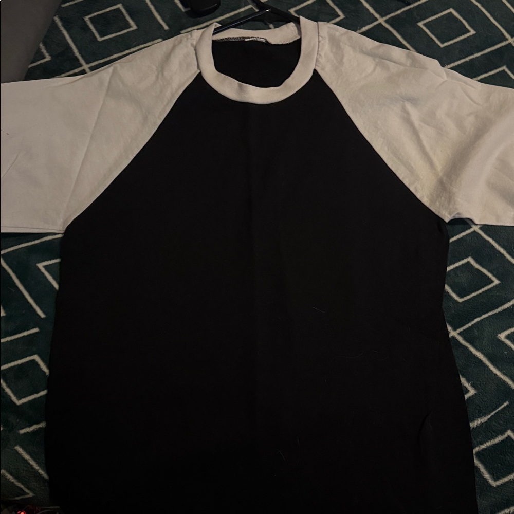 Black and White Raglan Shirt